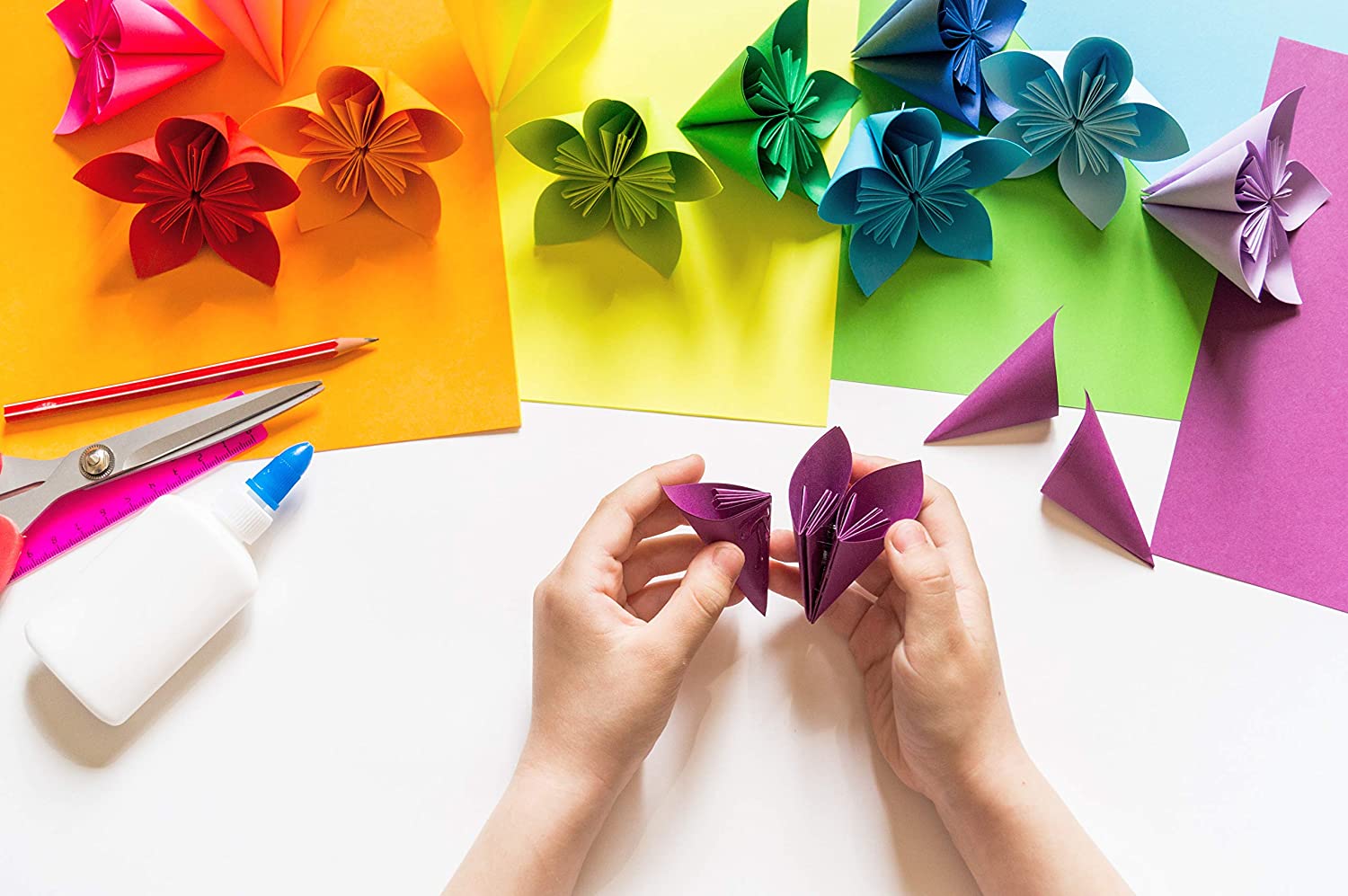 origami faciles à faire avec les enfants chez soi