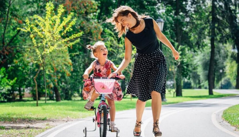 Draisienne avec panier fille