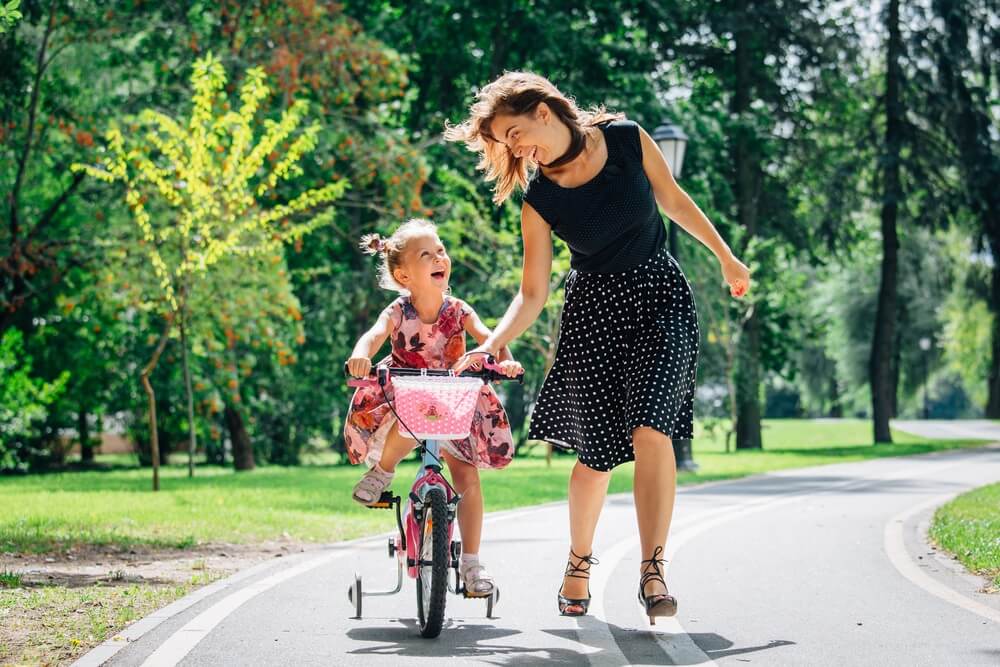 Draisienne avec panier fille
