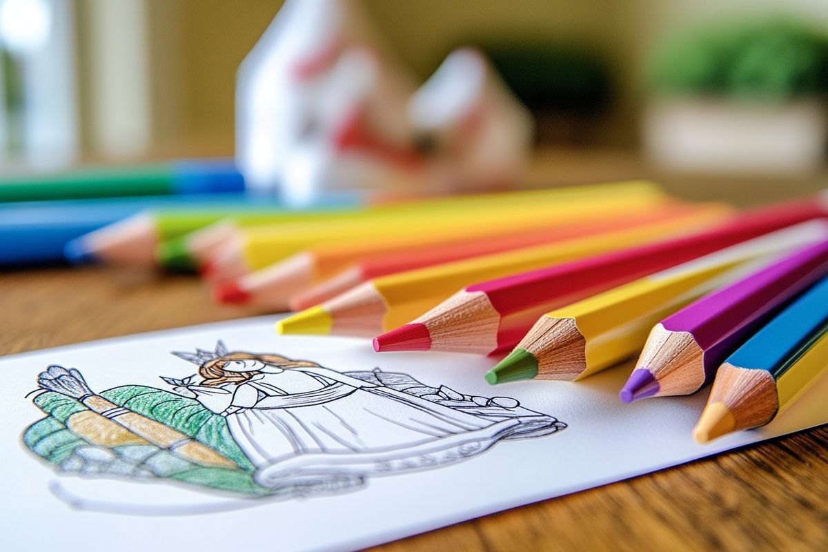 Les outils indispensables pour un coloriage d'une princesse à imprimer en PDF réussi