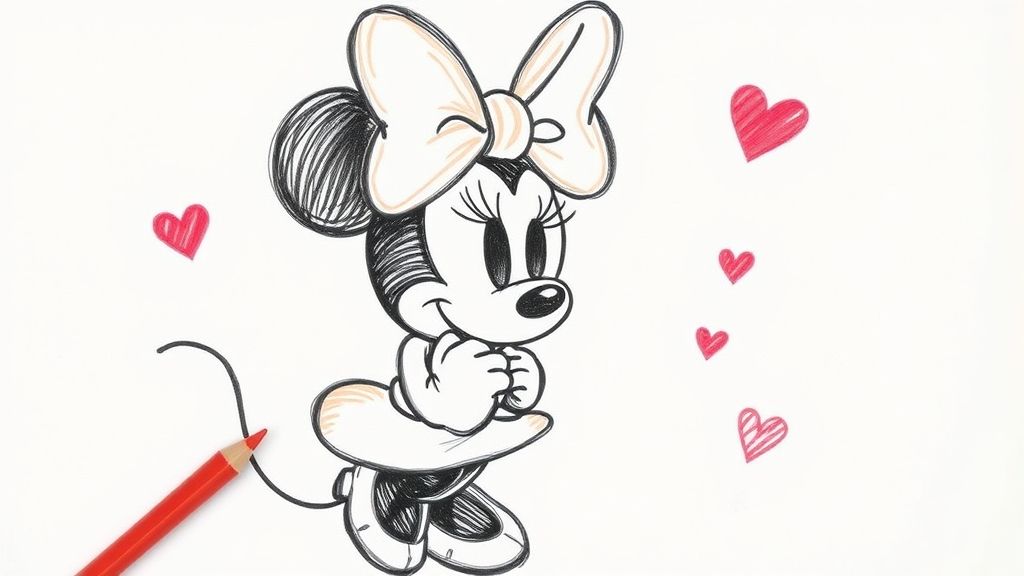dessin de Minnie
