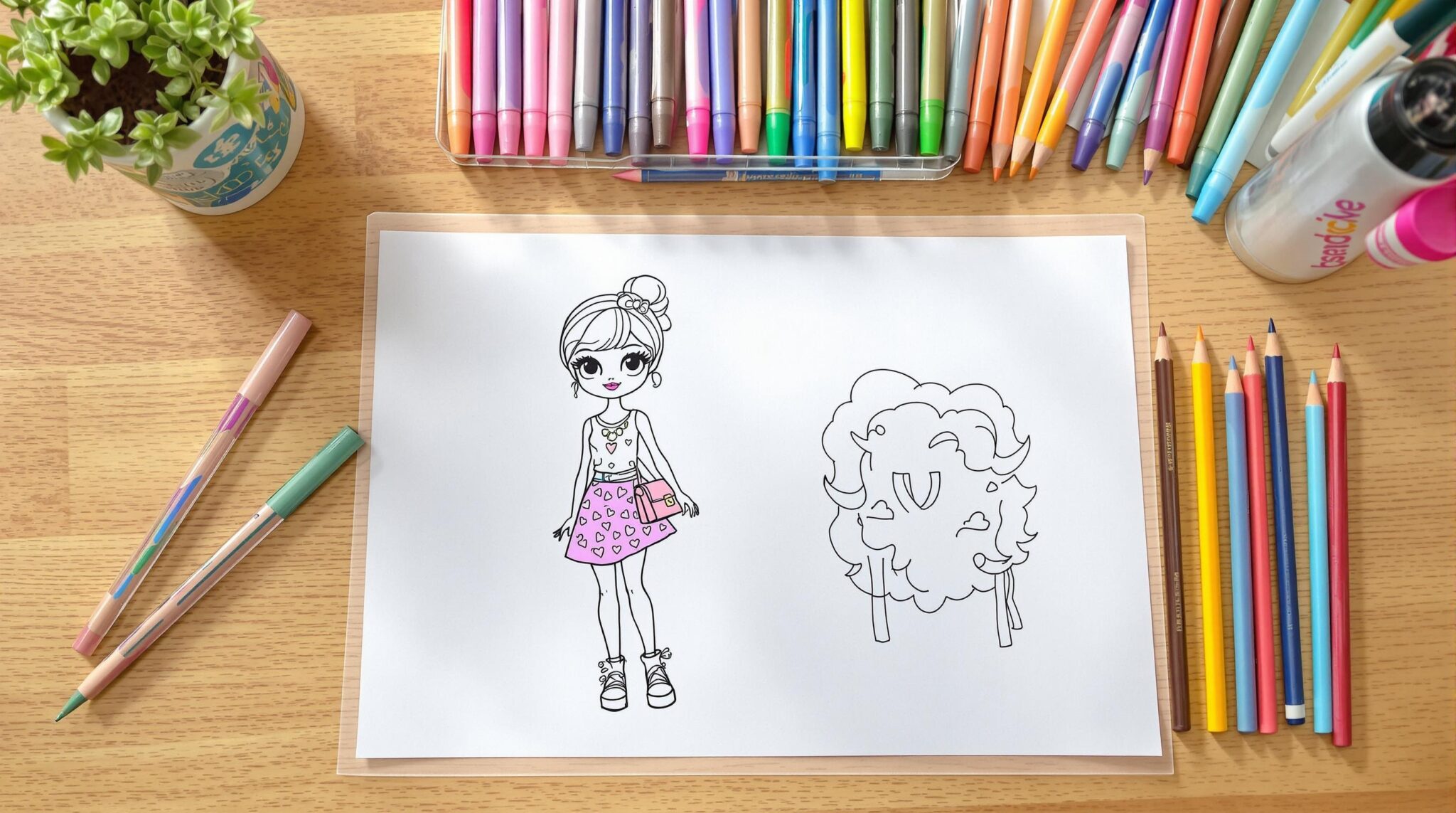 barbie à colorier