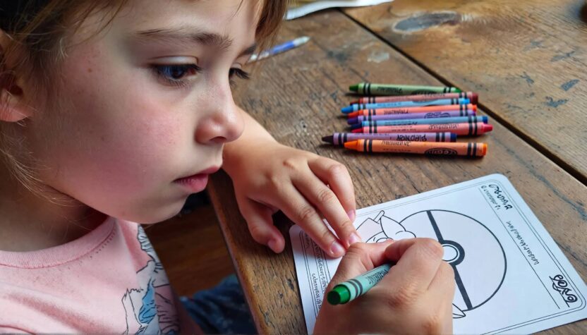 carte Pokemon à colorier