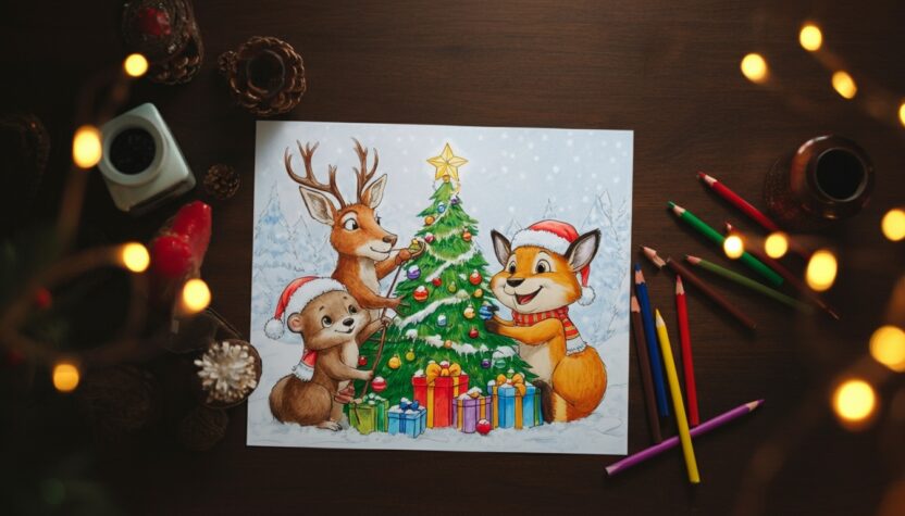 coloriage Noël Disney