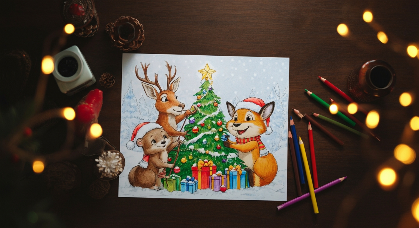 coloriage Noël Disney