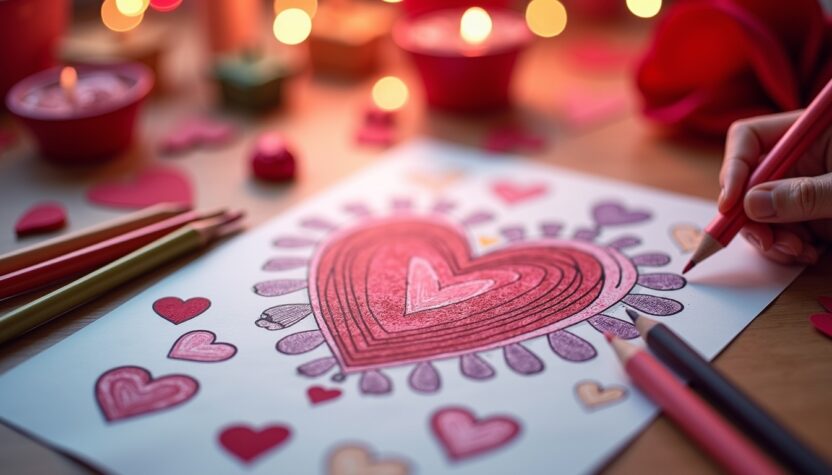 coloriages de coeurs