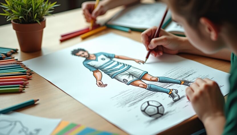 coloriages de footballeurs