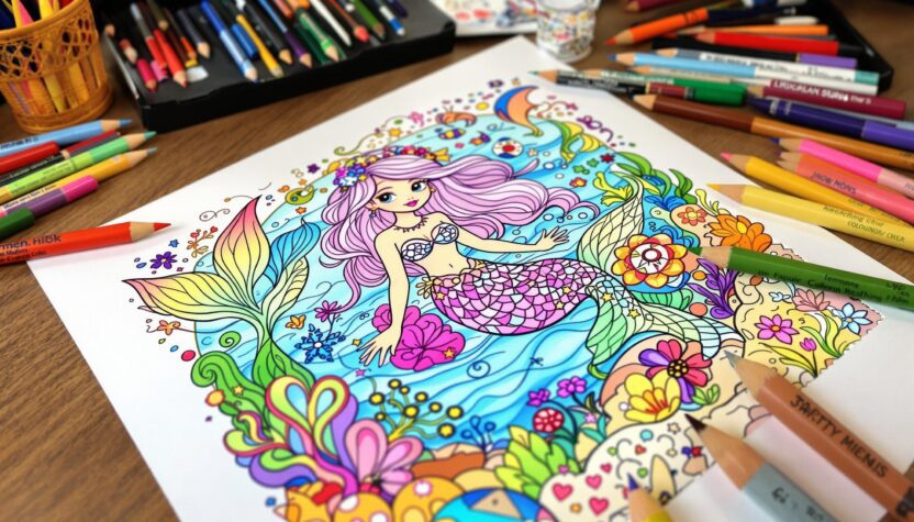 coloriages sirène
