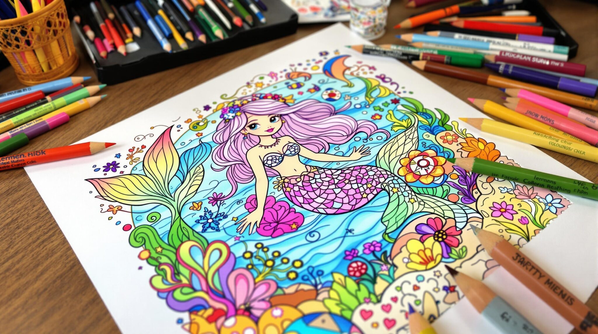 coloriages sirène
