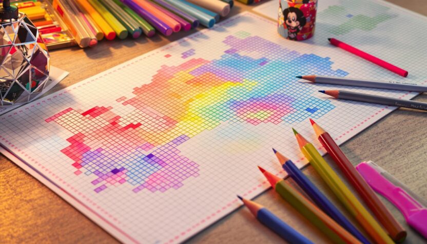pixel art à imprimer en PDF