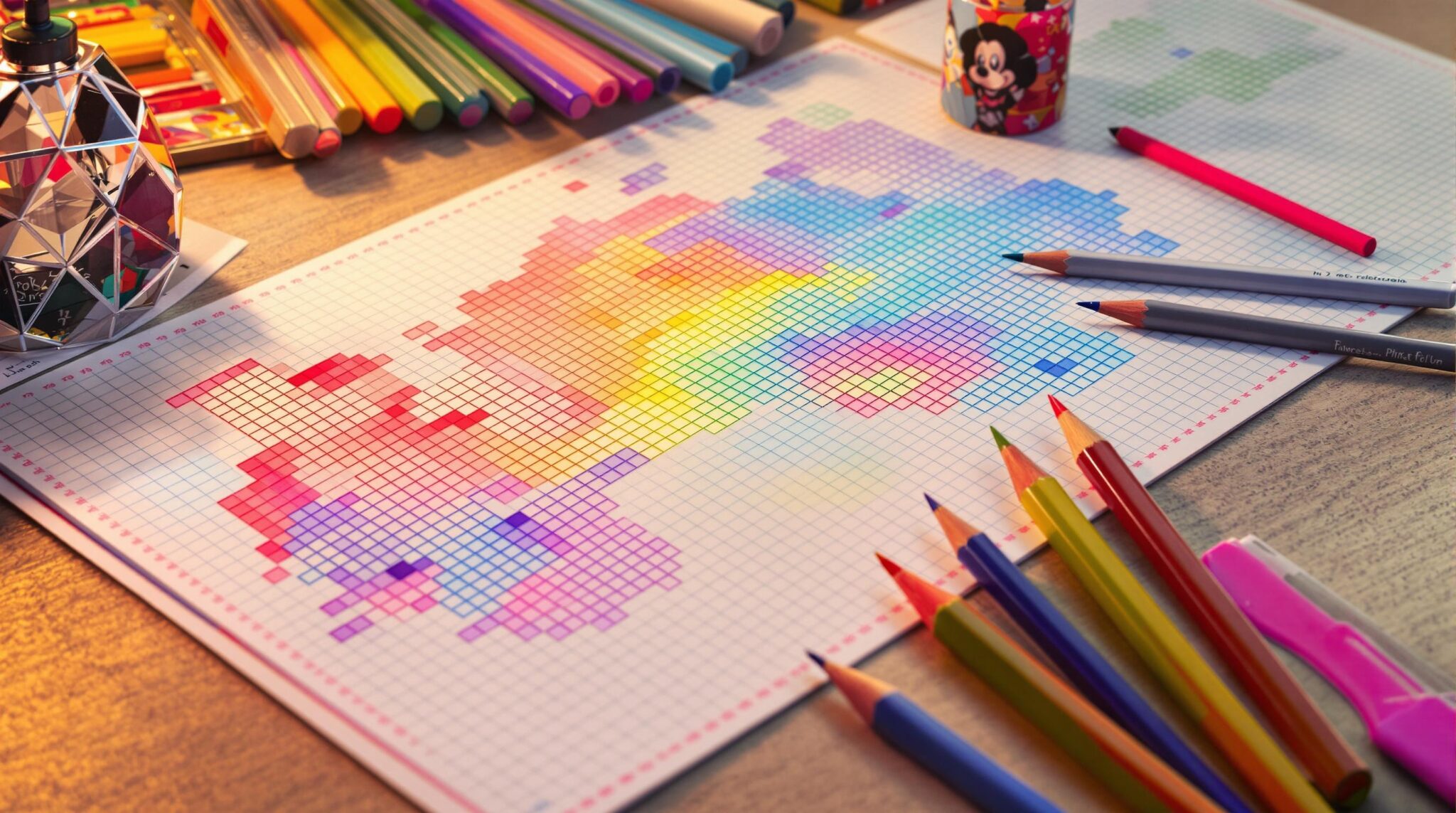 pixel art à imprimer en PDF