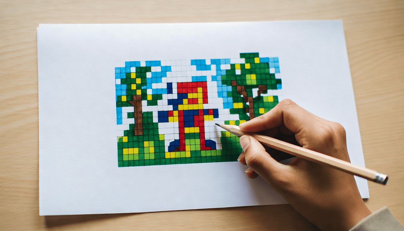 pixel art facile