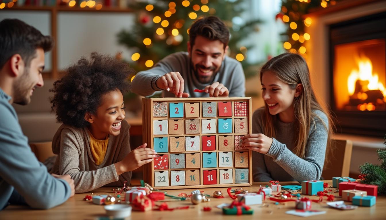 vivez une expérience festive inoubliable avec le calendrier de l’avent kinder à partager. découvrez chaque jour une délicieuse surprise en chocolat, parfaite pour créer des moments de joie et de partage en famille. transformez votre noël en une célébration gourmande et pleine de magie!