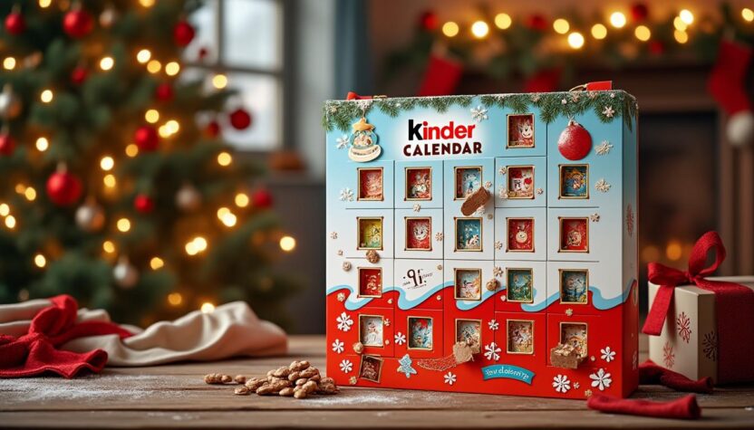 célébrez les fêtes de fin d'année de manière inoubliable avec le calendrier de l'avent kinder à partager. idéal pour les familles et les amis, découvrez chaque jour une délicieuse surprise chocolatée qui rendra votre noël encore plus magique et festif.