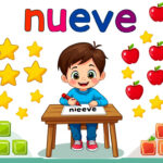 découvrez comment écrire et prononcer le chiffre 9 en espagnol de façon simple et ludique, spécialement expliquée pour les enfants !