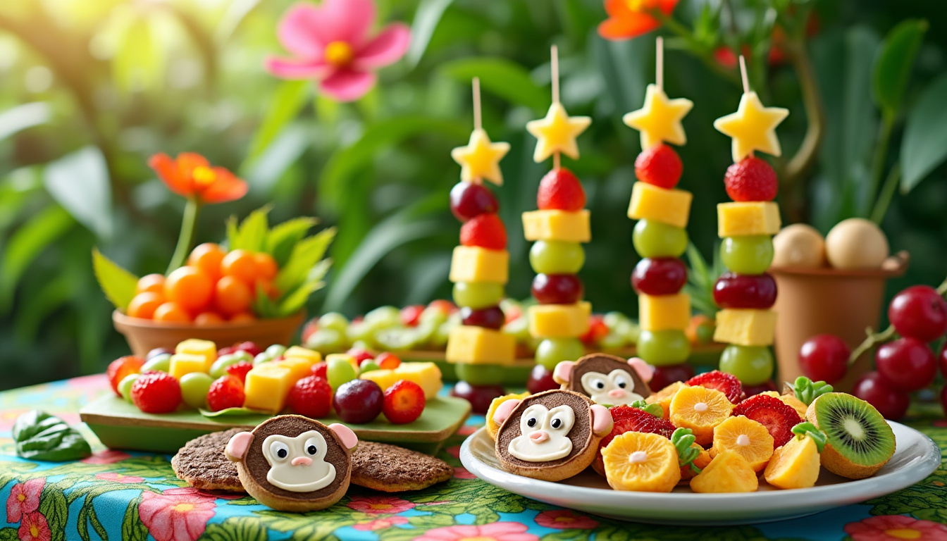découvrez des recettes originales et ludiques pour organiser un anniversaire d’enfant sur le thème de la jungle : gâteaux, snacks et boissons créatifs pour une fête inoubliable et pleine d’aventure !