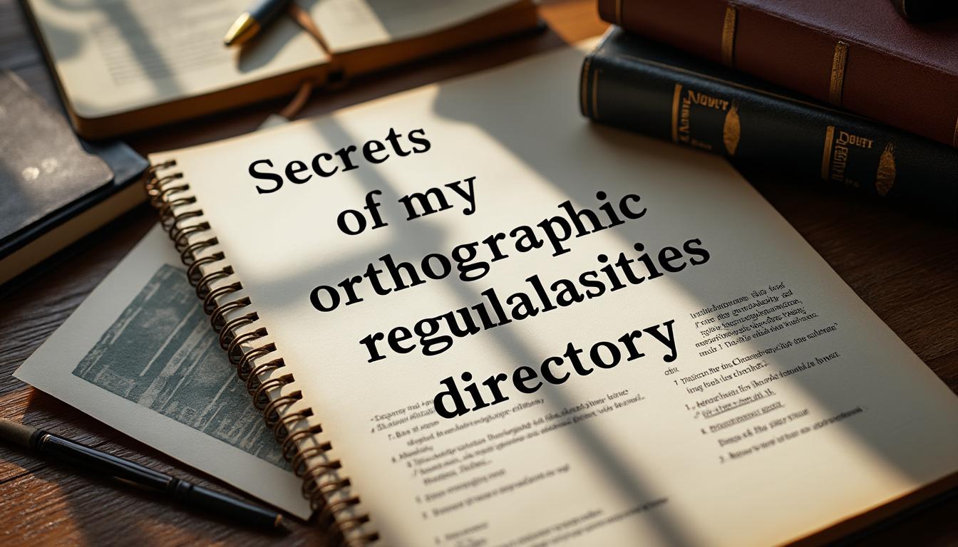 découvrez les secrets de mon répertoire des régularités orthographiques et améliorez votre maîtrise de l’orthographe grâce à des astuces et conseils pratiques dévoilés dans cet article.