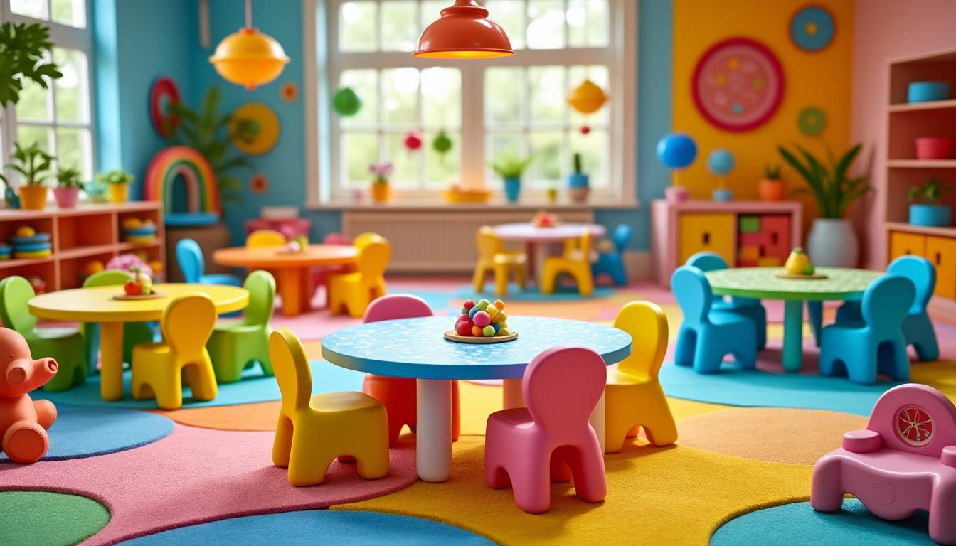 découvrez notre sélection des meilleures tables colorées pour enfants, parfaites pour égayer et dynamiser leur espace de jeu avec style et fonctionnalité.