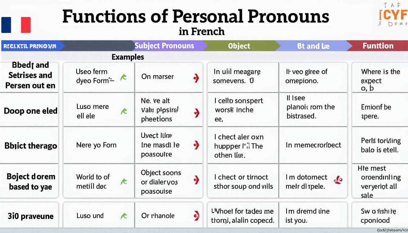 apprenez à maîtriser l'utilisation des pronoms personnels grâce à notre tableau explicatif simple et efficace, idéal pour améliorer votre français au quotidien.
