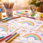 imprimez des arcs-en-ciel à colorier pour vos enfants et créez ensemble des souvenirs colorés et joyeux. activité ludique idéale pour stimuler leur créativité.