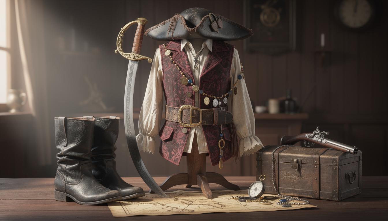 découvrez nos conseils pour accessoiriser parfaitement votre tenue de pirate et ajouter une touche de style unique à votre look marin.