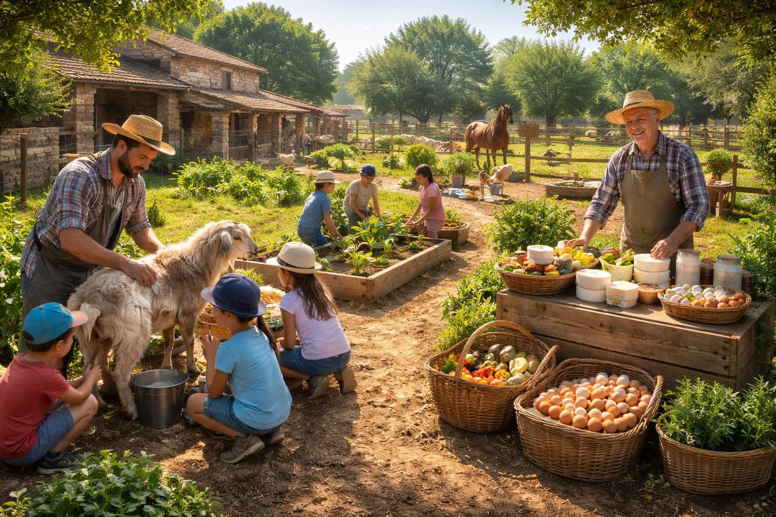 découvrez les ateliers éducatifs et ludiques proposés dans une ferme pédagogique à monteux, pour apprendre en s'amusant au contact des animaux et de la nature.