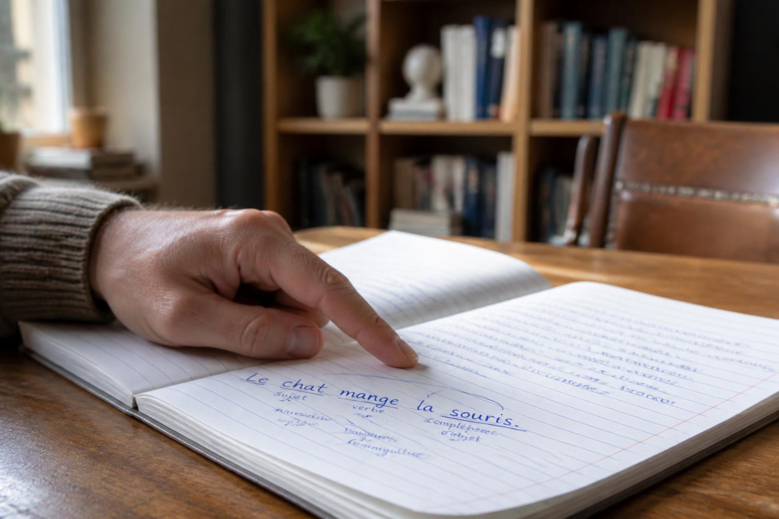 explorez une question de grammaire expliquée clairement avec un exemple illustré, accessible à tous les niveaux pour améliorer votre maîtrise du français.