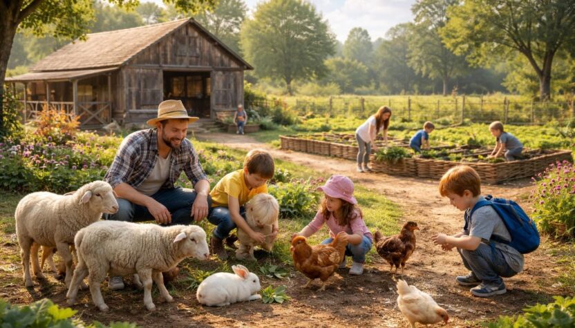 découvrez les fermes pédagogiques autour de vous, des lieux uniques où l'éducation rencontre la nature pour apprendre, s'amuser et se connecter avec l'environnement.