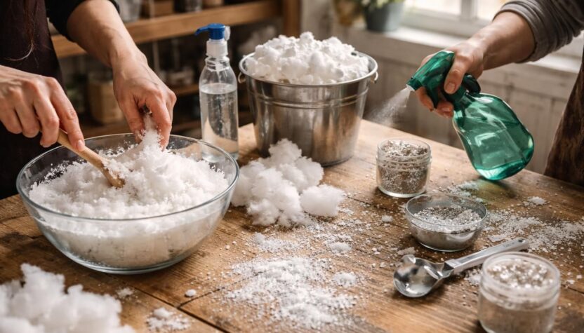 découvrez les meilleures techniques pour apprendre comment faire de la fausse neige facilement et efficacement, parfait pour vos décorations et événements hivernaux.