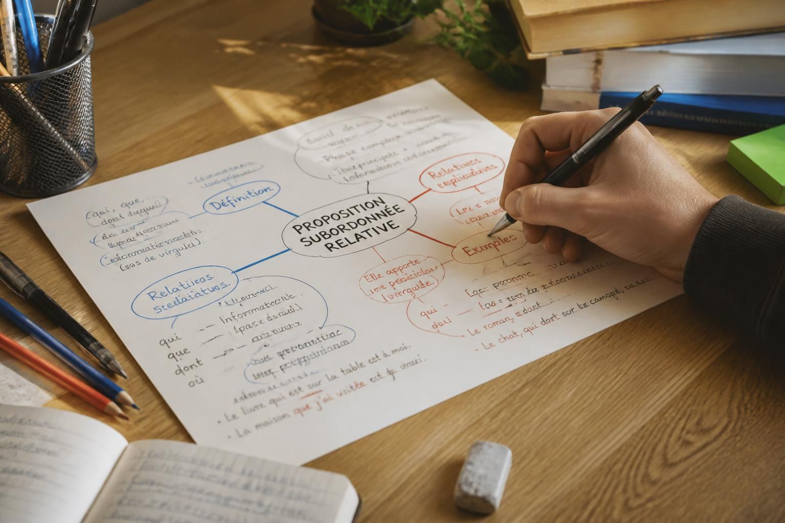 découvrez comment la carte mentale peut faciliter la révision des propositions subordonnées relatives, un outil efficace pour mieux comprendre et mémoriser cette notion grammaticale.