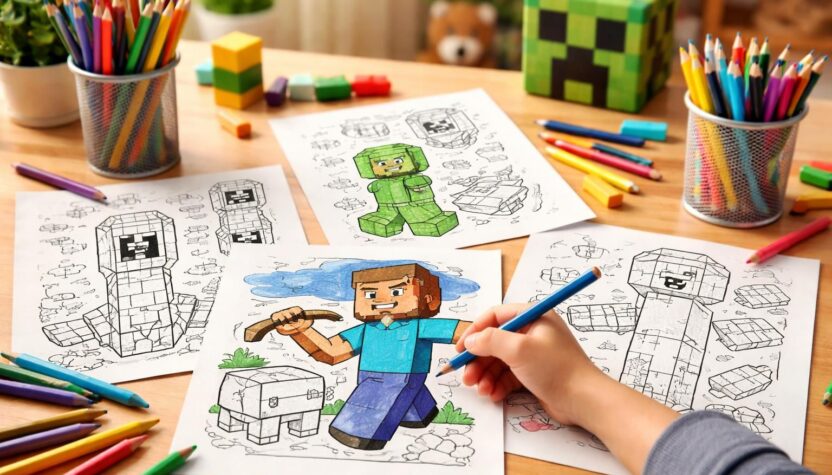 découvrez des coloriages minecraft à imprimer pour transformer votre journée en un moment ludique et créatif. amusez-vous en coloriant vos personnages et mondes préférés !